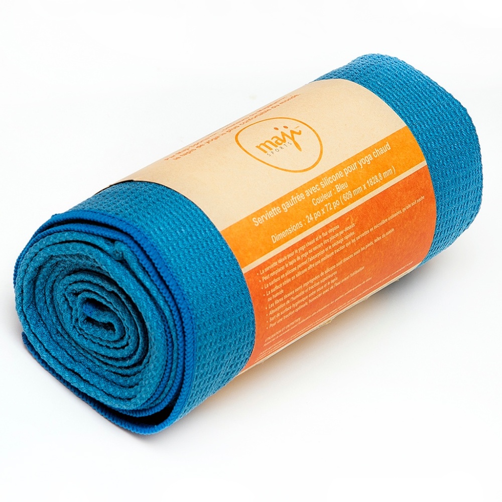 Silicone Wafle Yoga Towel-Blue